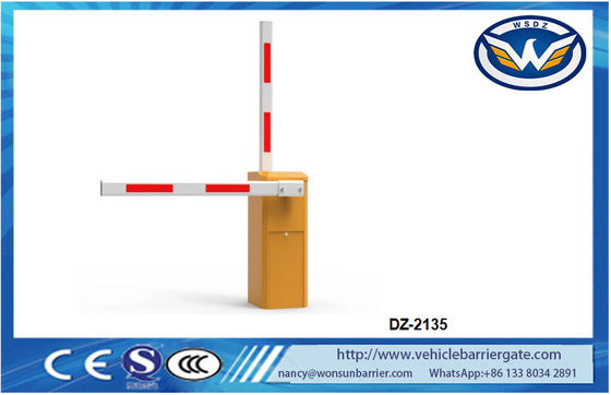 2 মোটর স্বয়ংক্রিয় গাড়ি পার্কিং বাধা 6M আর্ম 24VDC ব্রাশলেস মোটর বুম বাধা
